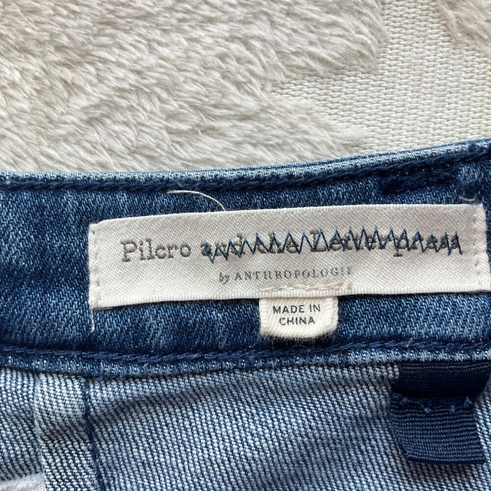 Pilcro by Anthropologie 31 High Rise Trouser Bootcut Flare Rose Patchwork Boho - Picture 10 of 16